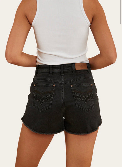 Gracie Womens Denim Short - Black