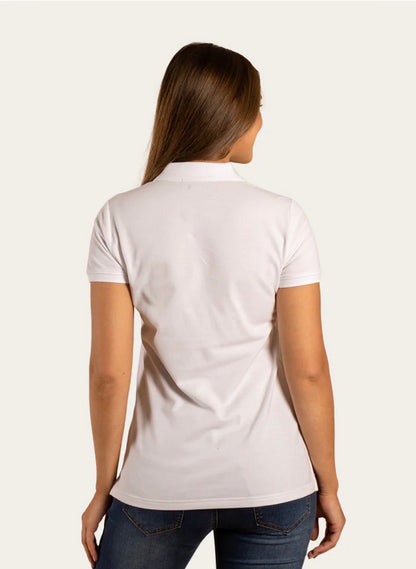 Essential Womens Polo - White