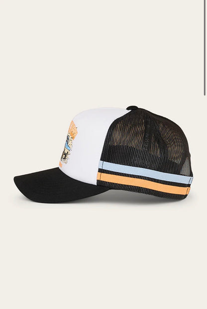 Truck Yeah Kids Foam Trucker Cap - White/Black