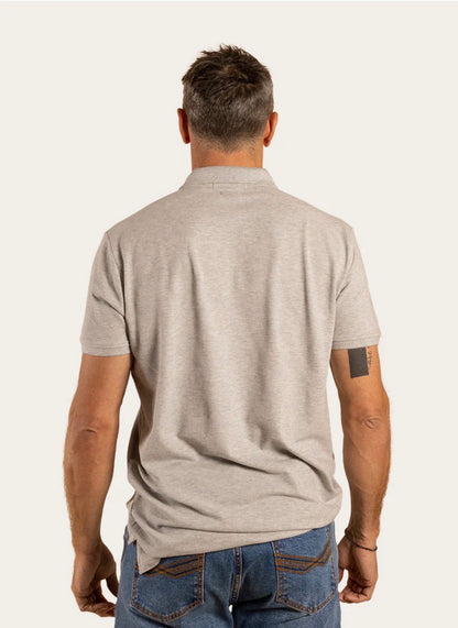 Essential Mens Polo - Grey Marle