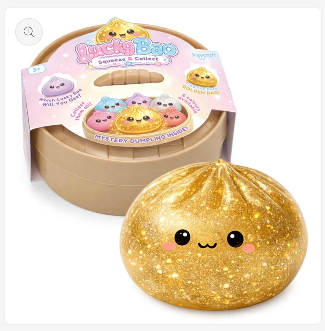 Mystery Squishy Dumpling with Glitter 10cm