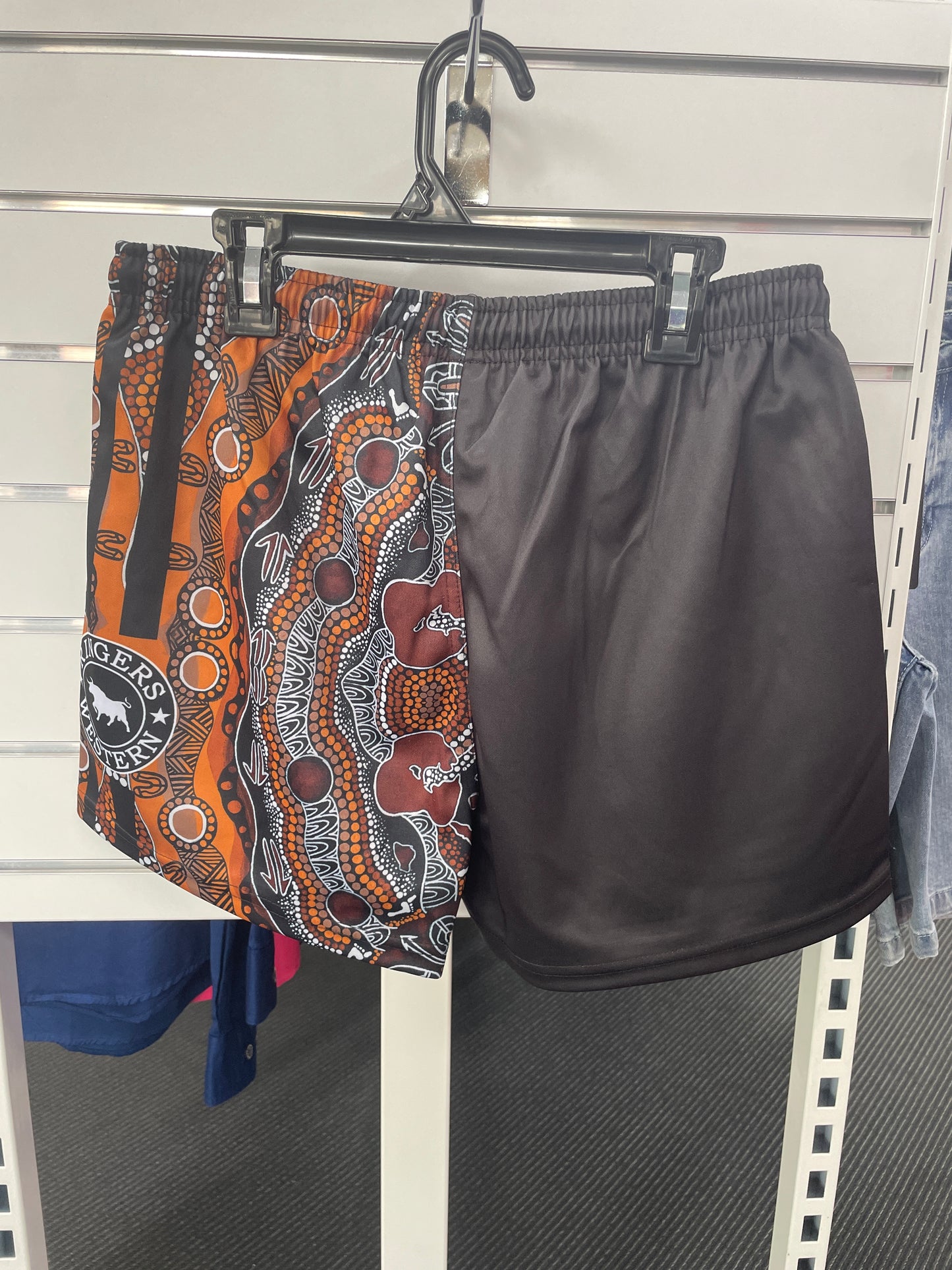 Walkabout Warrior Footy Shorts - Charcoal/Multi