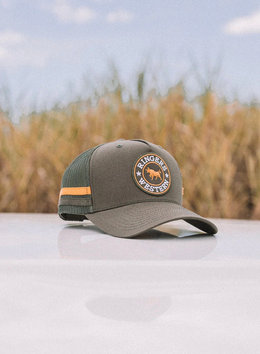 McCoy Trucker Cap - Army/Orange