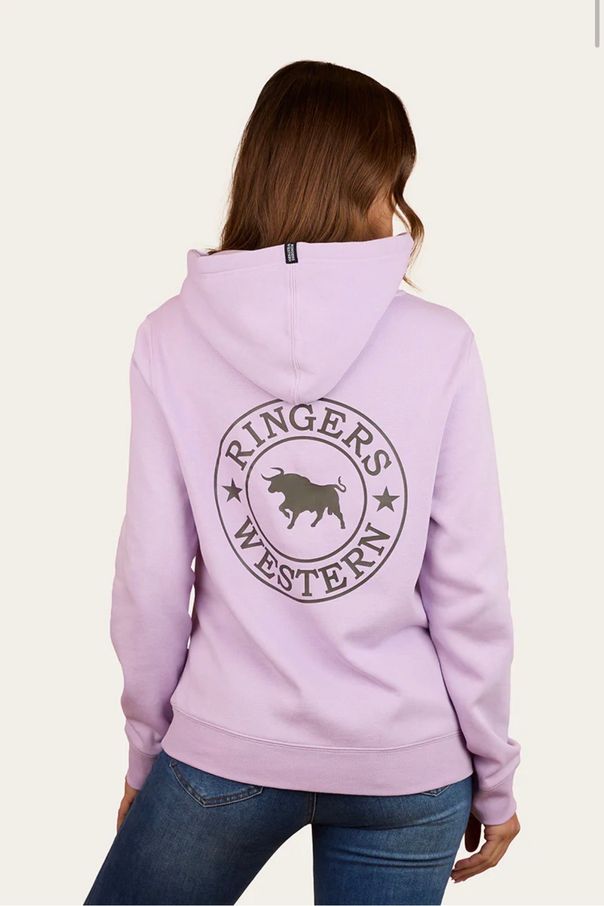 Signature Bull Womens Pullover Hoodie - Lavender