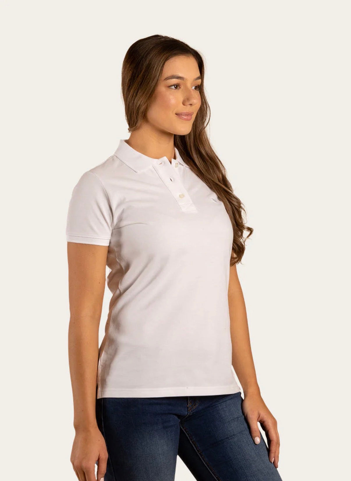 Essential Womens Polo - White