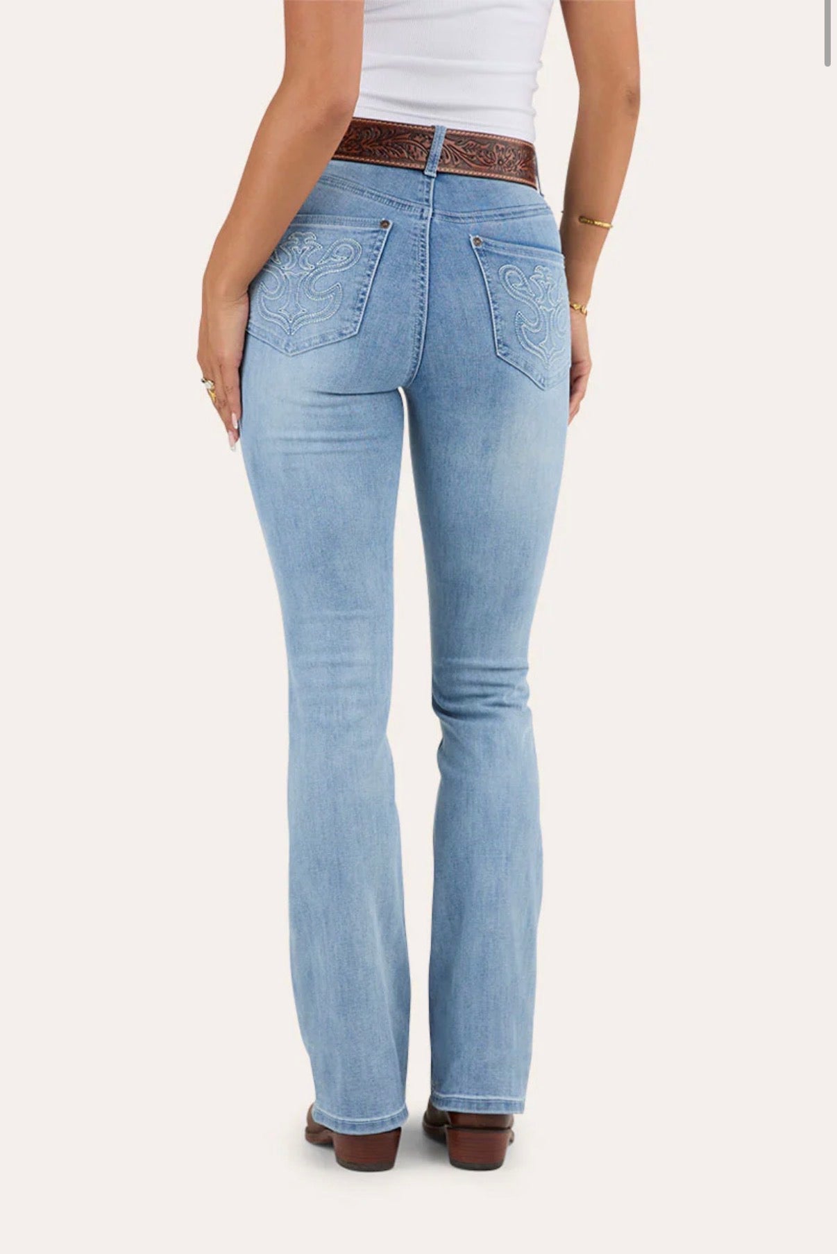 Penny Rodeo Womens High Rise Bootleg Jean - Light Blue