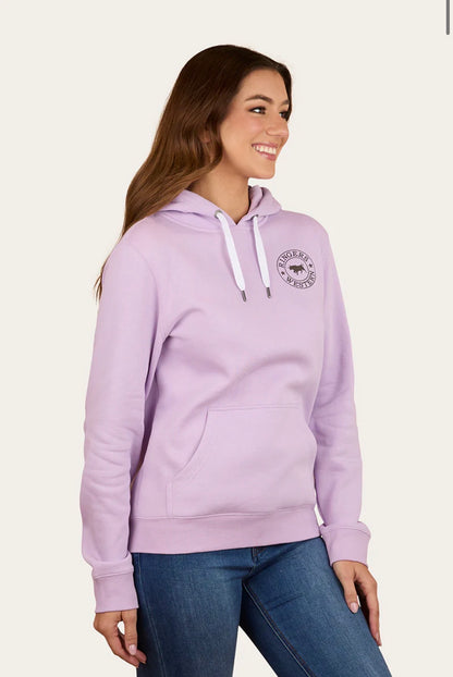 Signature Bull Womens Pullover Hoodie - Lavender