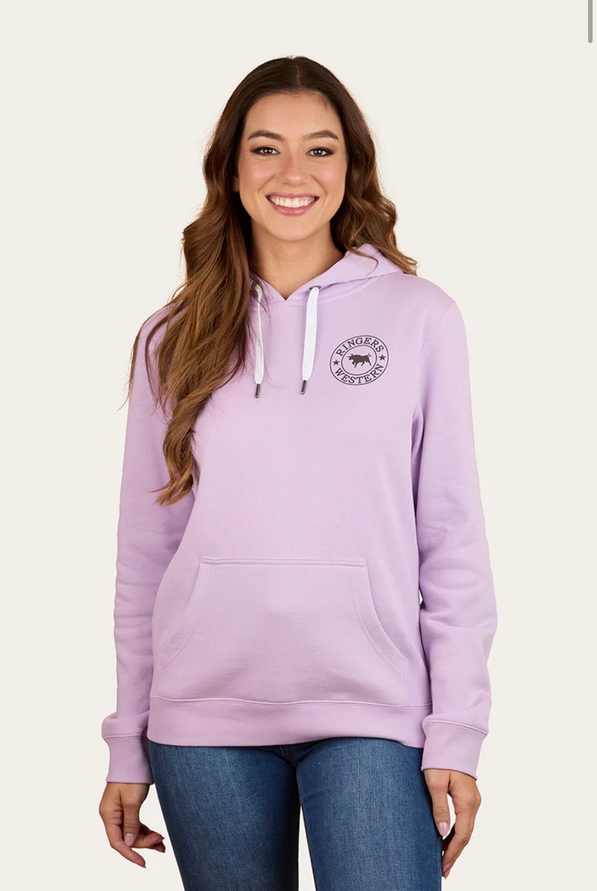 Signature Bull Womens Pullover Hoodie - Lavender