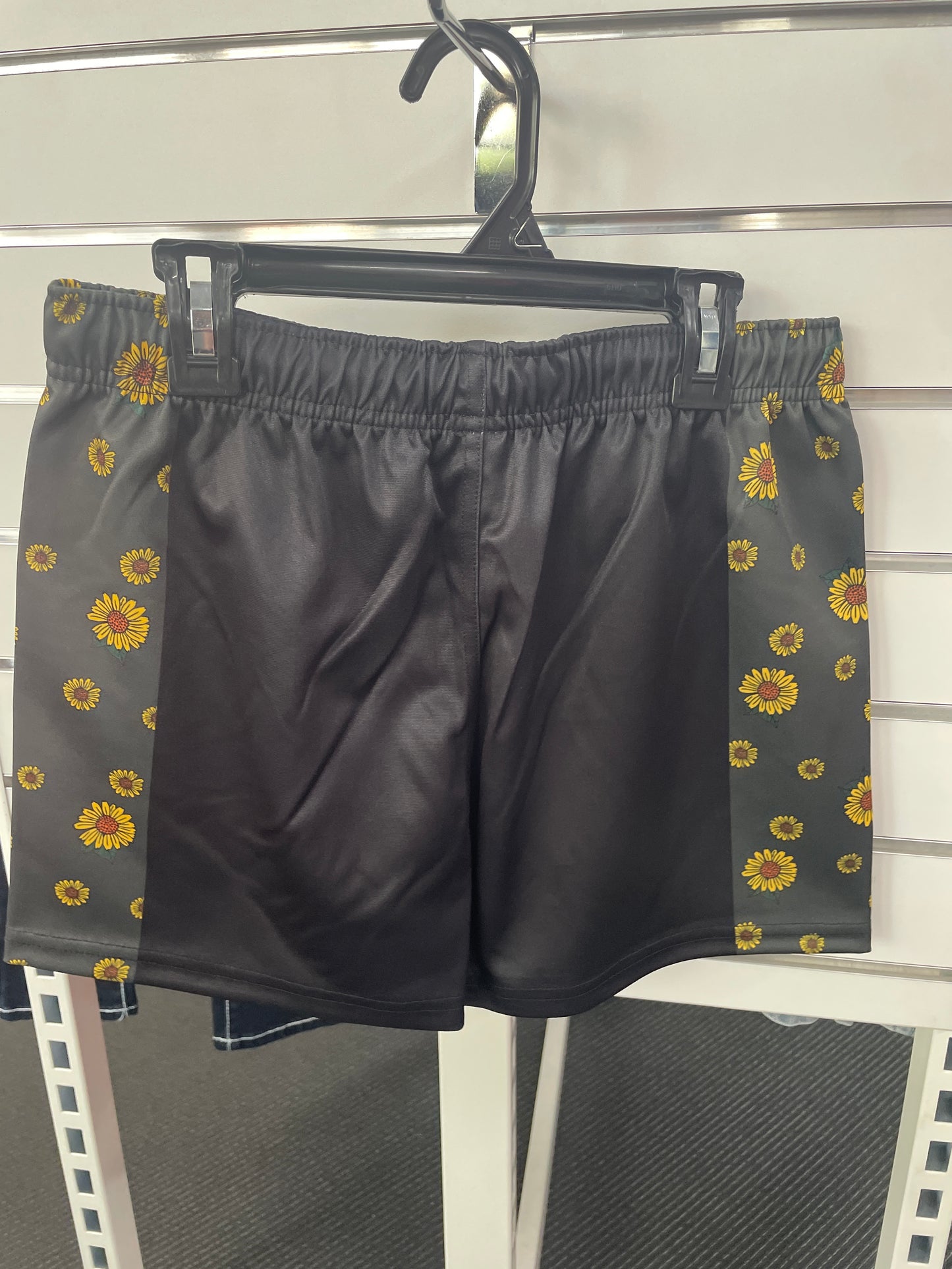 Sunflowers Kids Footy Shorts - Black/Multi