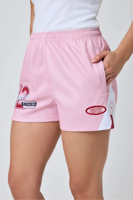 Since 2012 Ringers Footy Shorts - Pink
