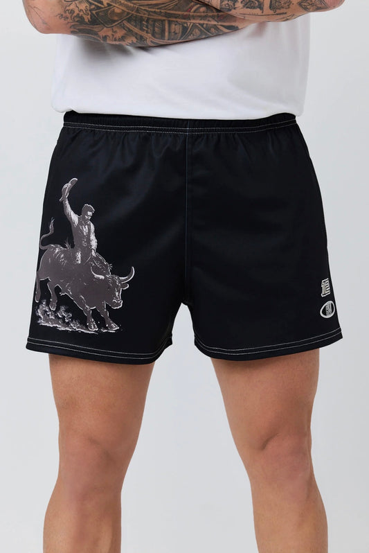 Ringers Dust Devil Footy Shorts - Black