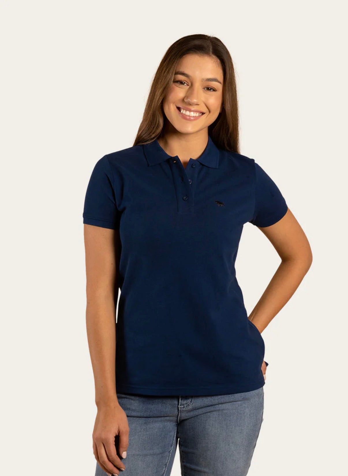 Essential Womens Polo - Navy
