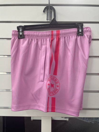 Ringers Footy Shorts - Pastel Pink