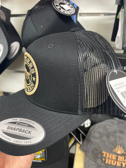 Signature Bull Kids Trucker Cap - Black/Gold