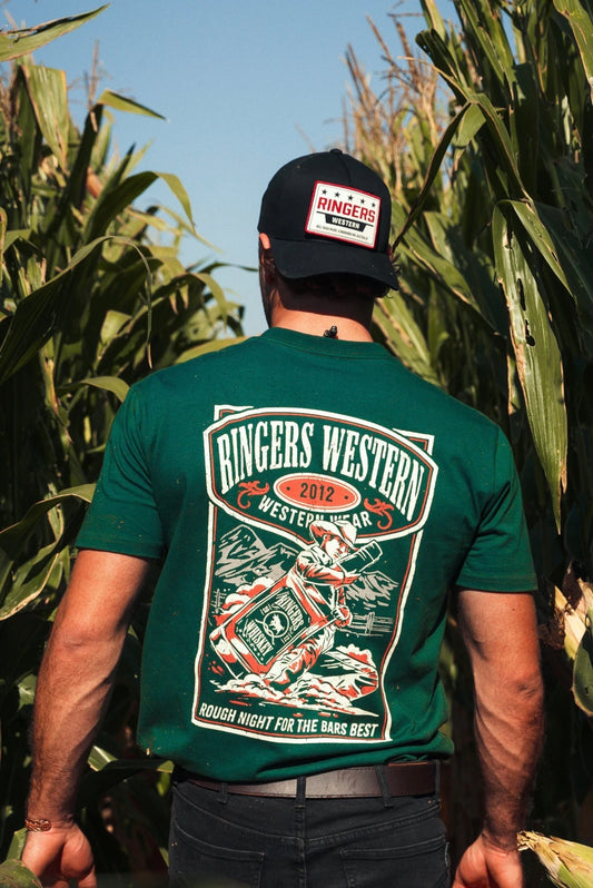 Bars Best Mens Stock Fit T-Shirt - Pine