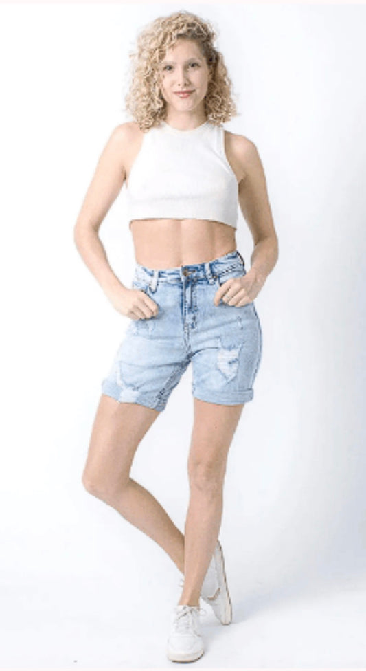 Wakee Shorts - Light Wash - Style 69879