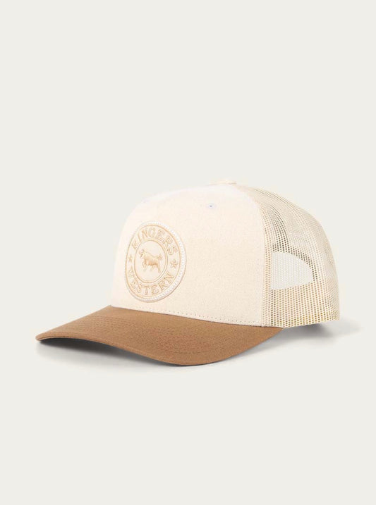 Signature Bull Trucker Cap - Beige/Clay