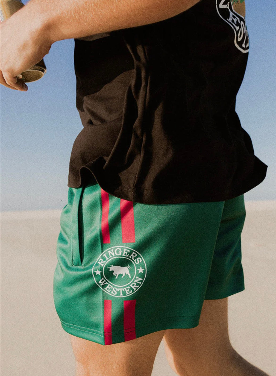 Ringers Footy Shorts - Lake Green