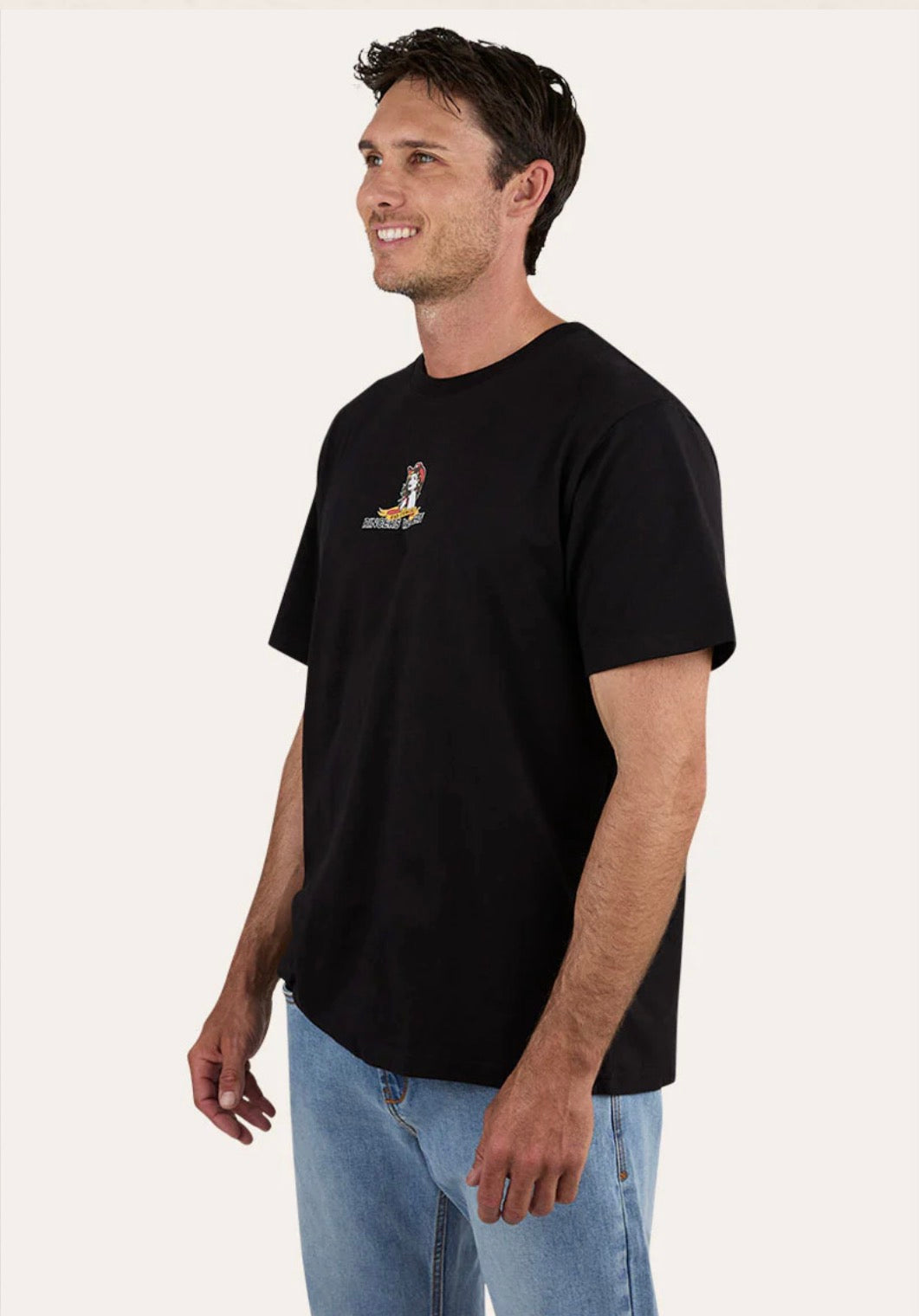 Bad Cowgirls Mens Loose Fit T-Shirt - Black