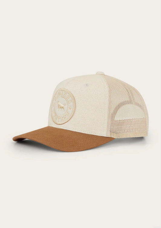 Signature Bull Kids Trucker Cap - Beige/Clay