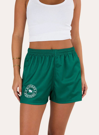 Ringers Footy Shorts - Lake Green