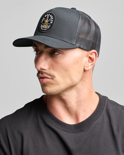 Hooked for Life Trucker Cap - Black