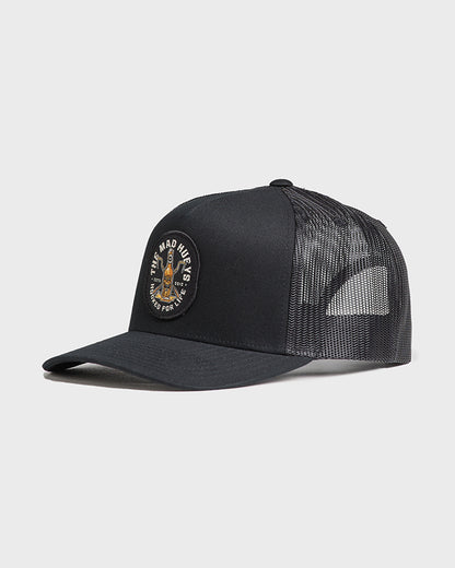 Hooked for Life Trucker Cap - Black