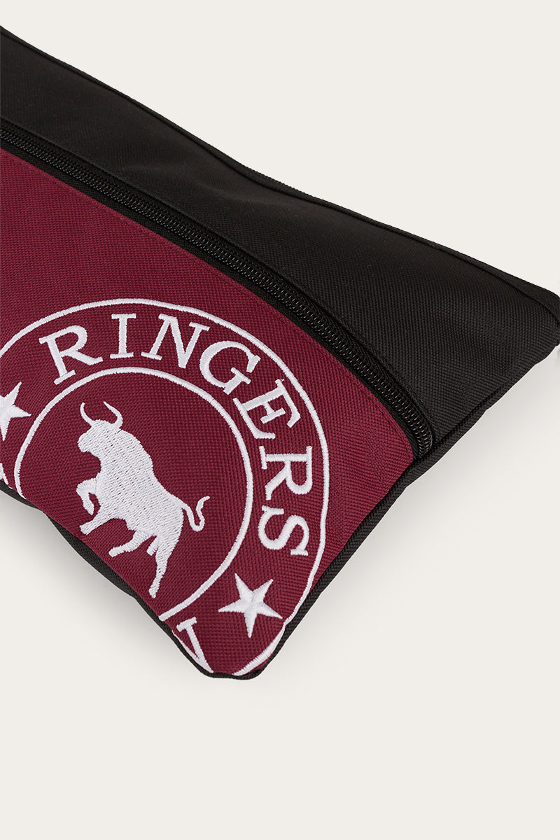 Ringers Western Spencer Pencil Case - Burgundy/Black