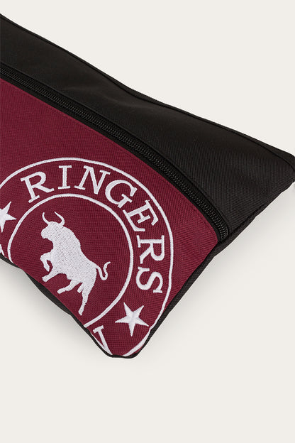 Ringers Western Spencer Pencil Case - Burgundy/Black
