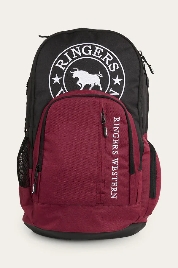 Ringers Western Holtze Backpack - Burgundy/Black