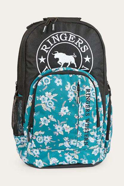 Ringers Western Holtze Backpack - Black/Floral
