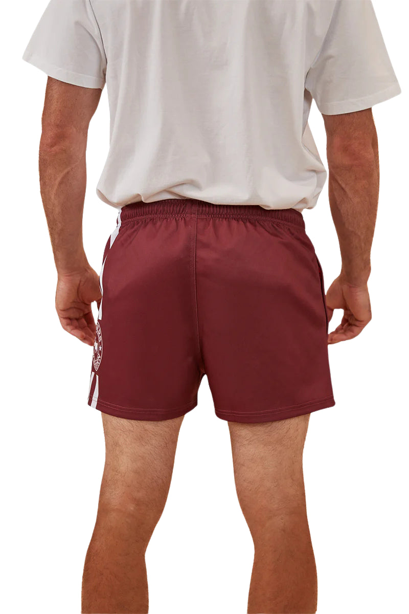 Ringers Footy Shorts - Burgundy