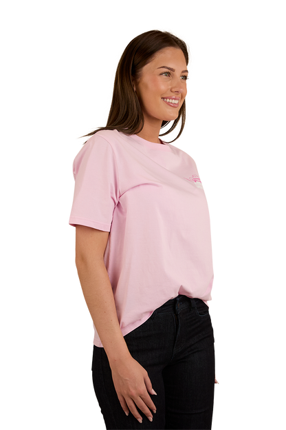 Country Club Womens Loose Fit T-Shirt - Ballet Pink
