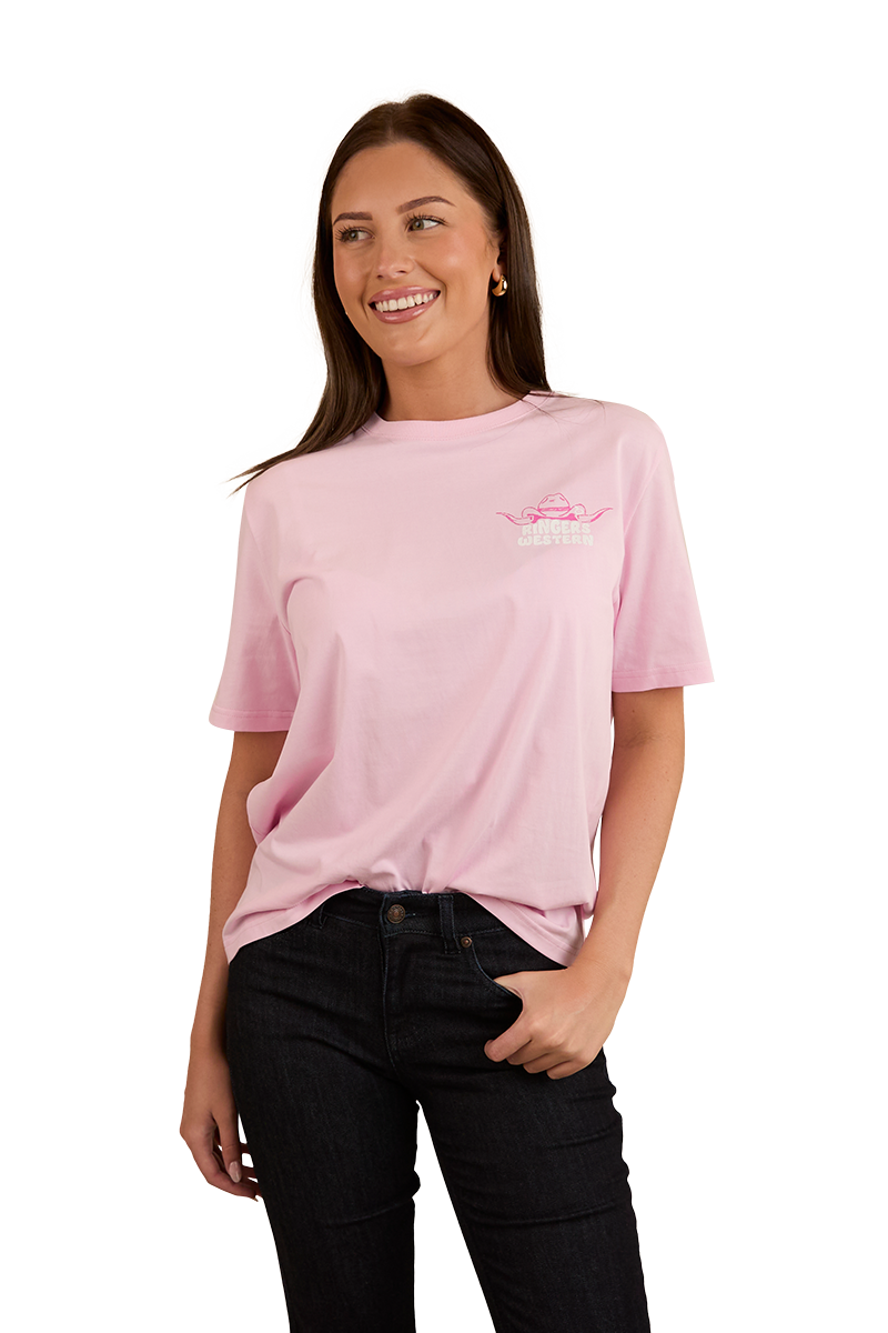 Country Club Womens Loose Fit T-Shirt - Ballet Pink