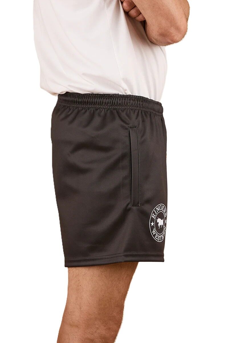 Walkabout Warrior Footy Shorts - Charcoal/Multi
