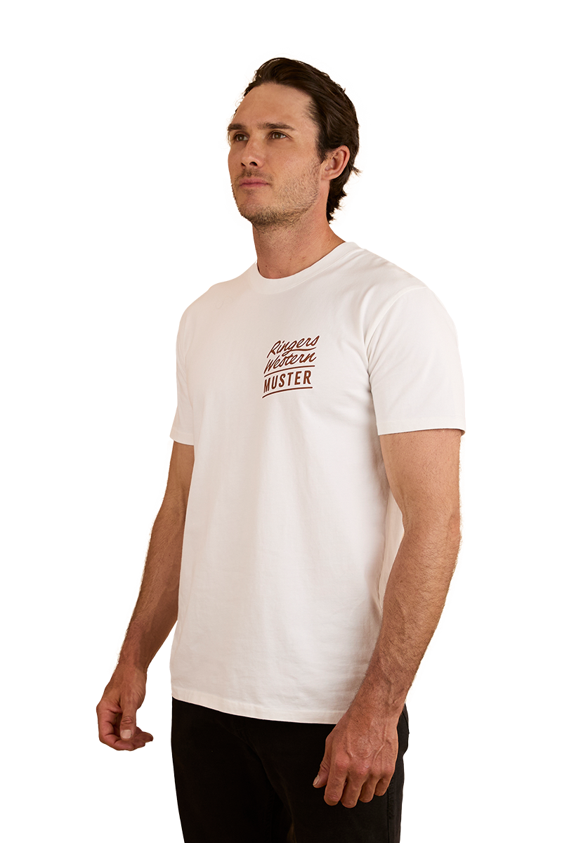 Ringers Of The Sky Mens Stock Fit T-Shirt - White