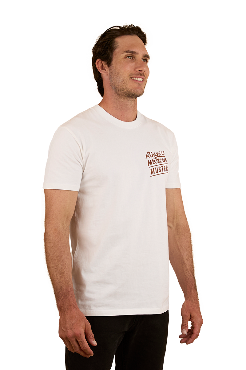 Ringers Of The Sky Mens Stock Fit T-Shirt - White