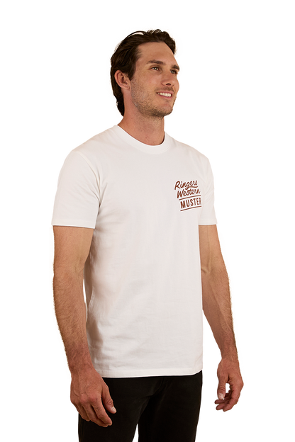 Ringers Of The Sky Mens Stock Fit T-Shirt - White