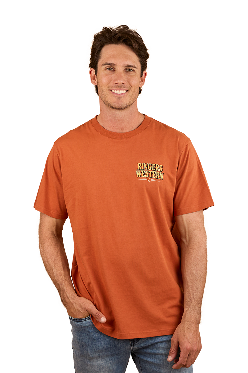Workhorse Mens Loose Fit T-Shirt - Rust