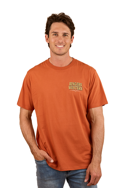 Workhorse Mens Loose Fit T-Shirt - Rust
