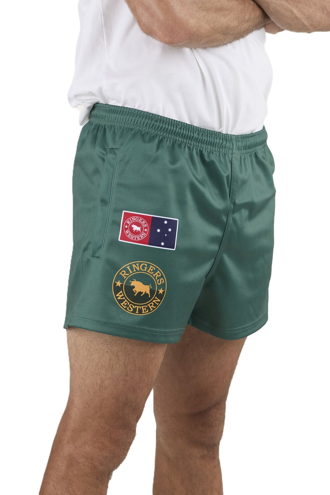 Good Bloke Footy Shorts - Pine