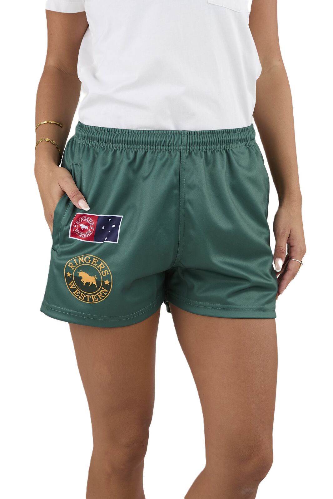 Good Bloke Footy Shorts - Pine