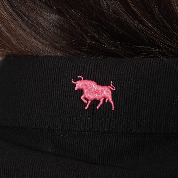 Signature Jillaroo Womens Sleeveless Work Shirt - Black/Melon