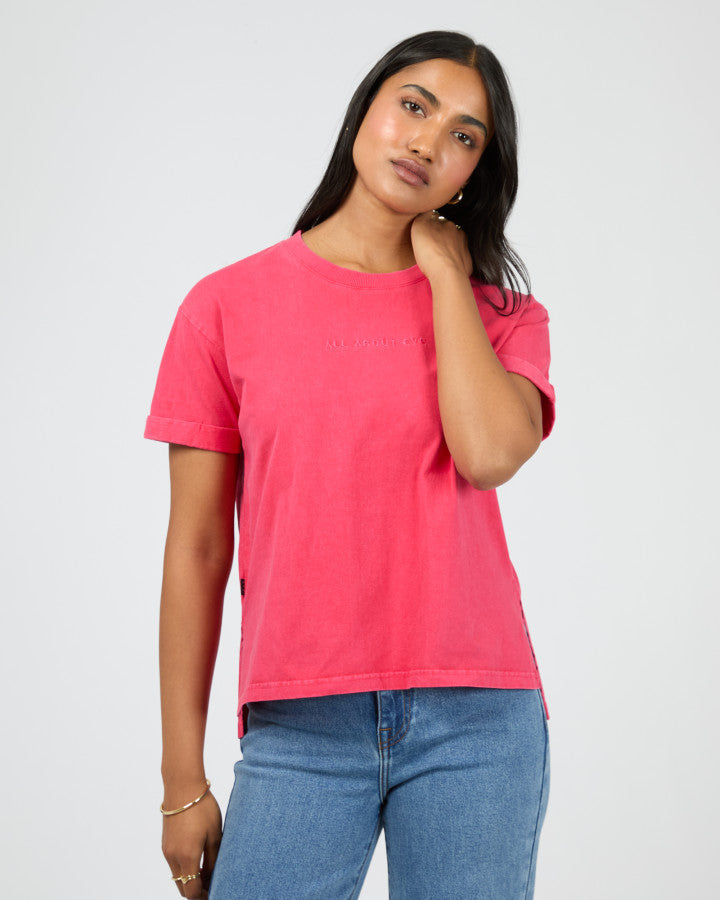 Washed Tee - Berry