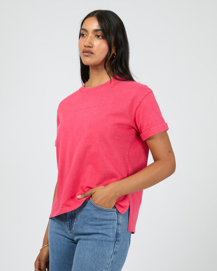 Washed Tee - Berry