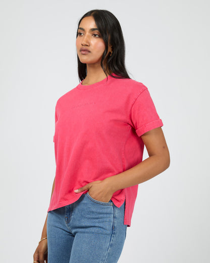 Washed Tee - Berry