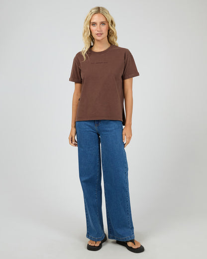 All About Eve Washed Tee - Brown