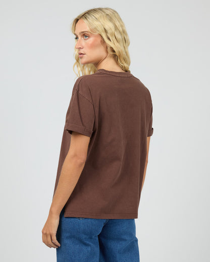 All About Eve Washed Tee - Brown
