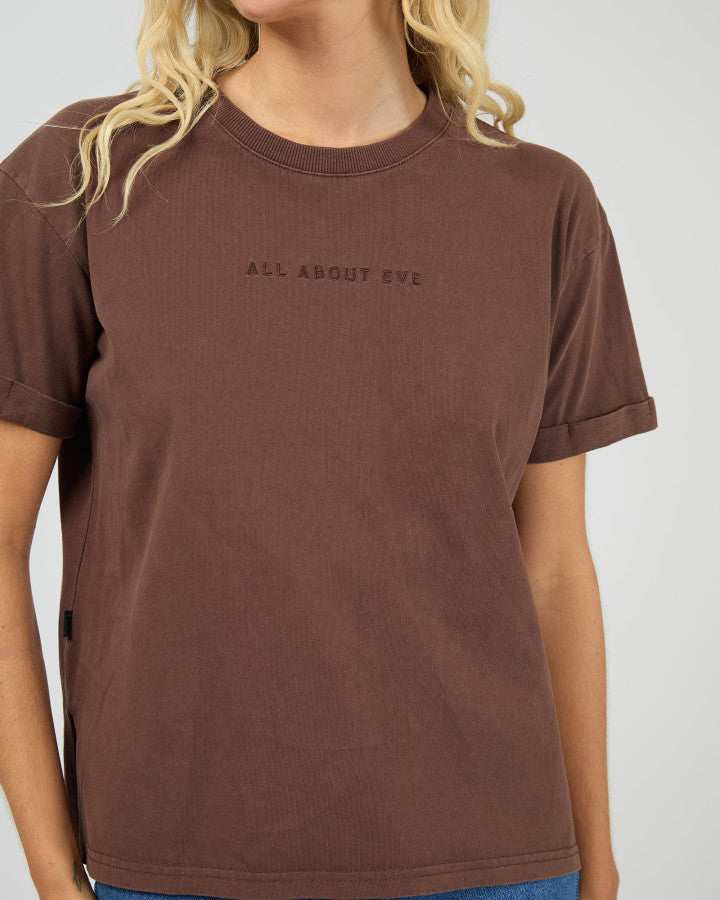 All About Eve Washed Tee - Brown