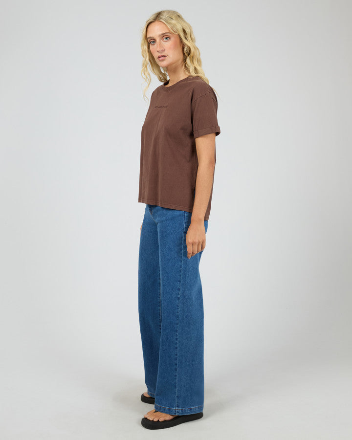 All About Eve Washed Tee - Brown